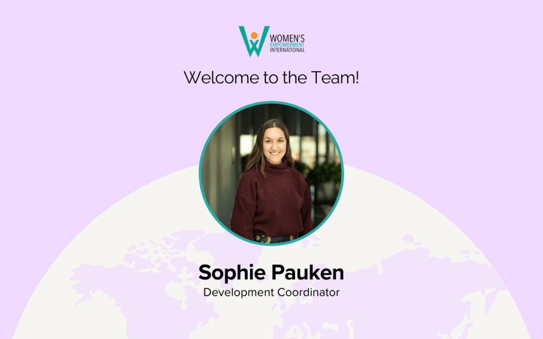 New Development Coordinator: Sophie Pauken